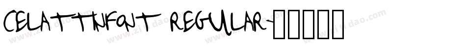 celattinfont regular字体转换